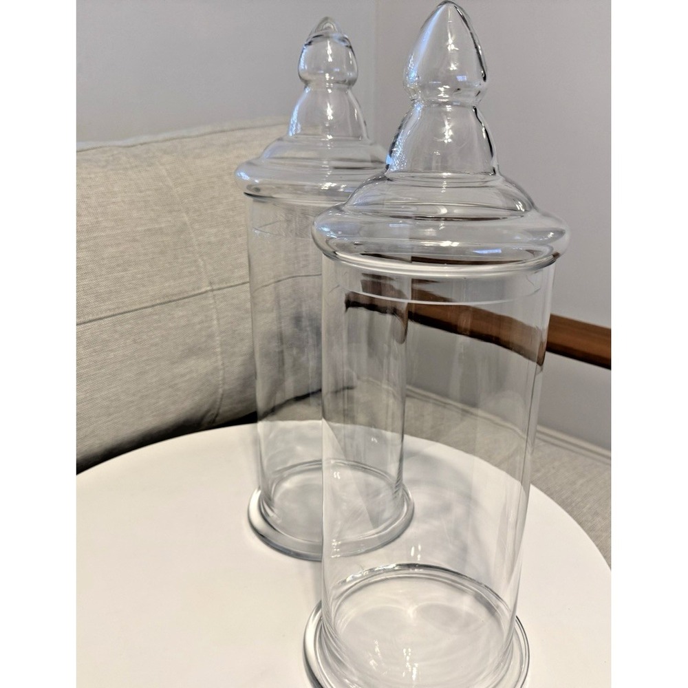 18" Tall Antique Victorian Blown Glass Apothecary Specimen Pharmacy Jar with Lid - Picture 12 of 12